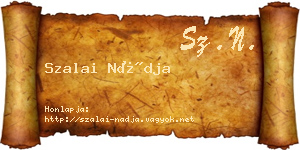 Szalai Nádja névjegykártya